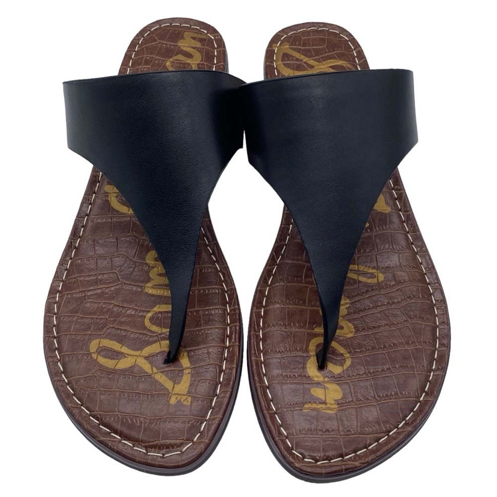 Sam Edelman Black Sandals with Cork Footbed - Picture 5 of 15